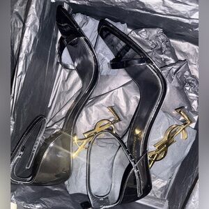 Yves Saint Laurent Black Opyum heel